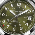Khaki Field Auto Date 38mm - Green on Bracelet