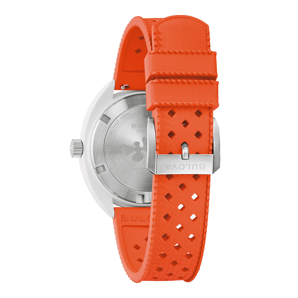 Snorkel Clownfish 41mm - White on Rubber Strap