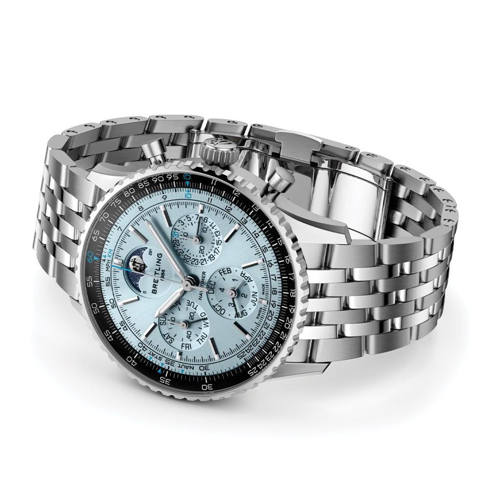 Navitimer B19 Chronograph Perpetual Calendar 43mm - Blue on Bracelet