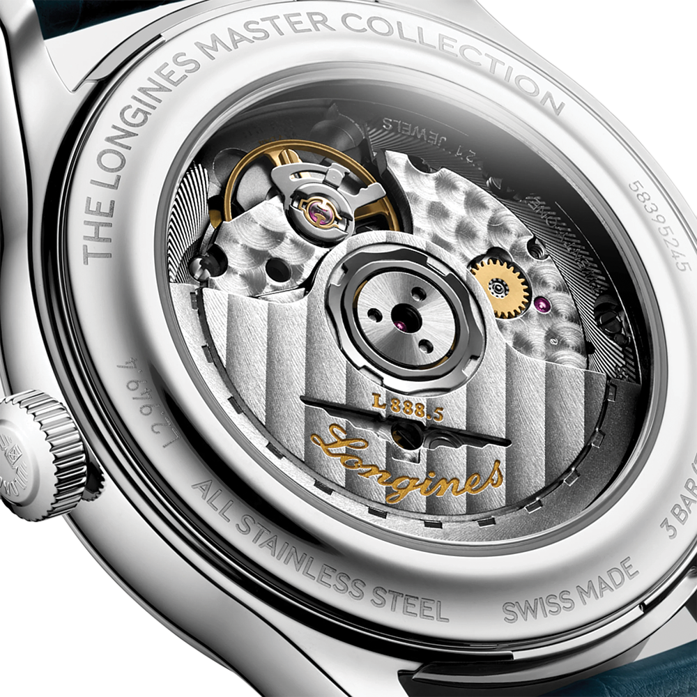 Master 39mm - Silver on Leather Strap