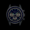 Chronomaster Original Acier Lapis Lazuli 38mm - Blue on Leather Strap and Bracelet