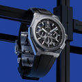 Defy Skyline Chronograph Skeleton 42mm - Black-Toned on Bracelet