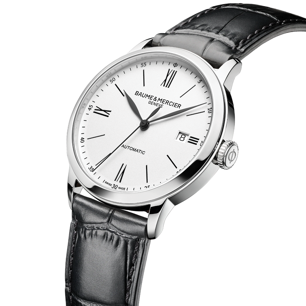 Classima 10874 Automatic 40mm - White on Leather Strap