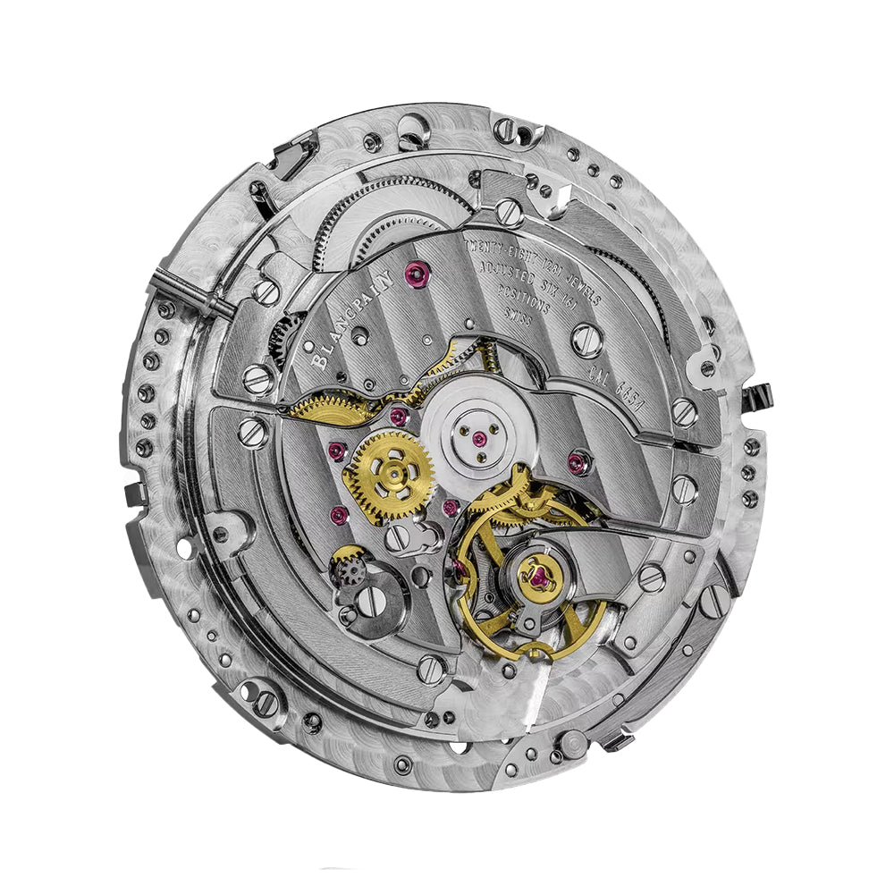 Villeret Moonphase 40mm - Opaline on Leather Strap