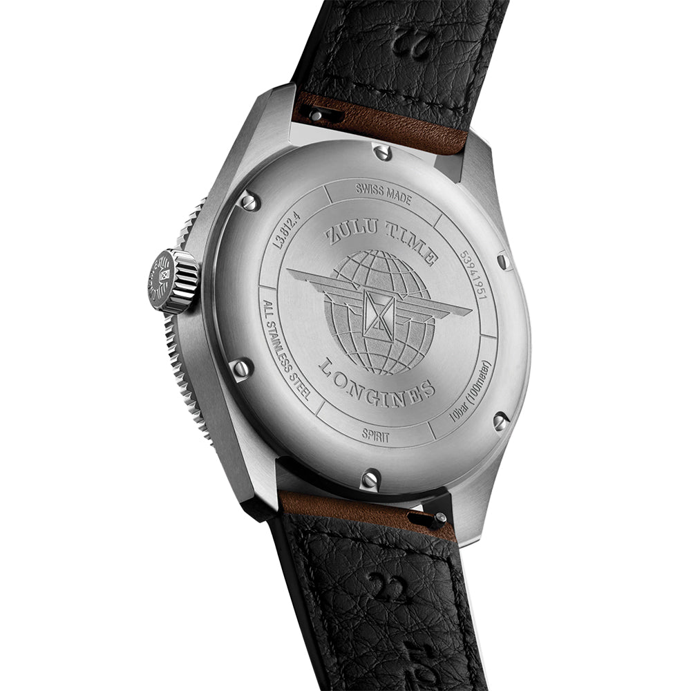 Spirit Zulu Time 42mm - Black on Leather Strap