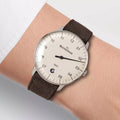 Neo Automatic 36mm - Ivory on Velour Leather Strap