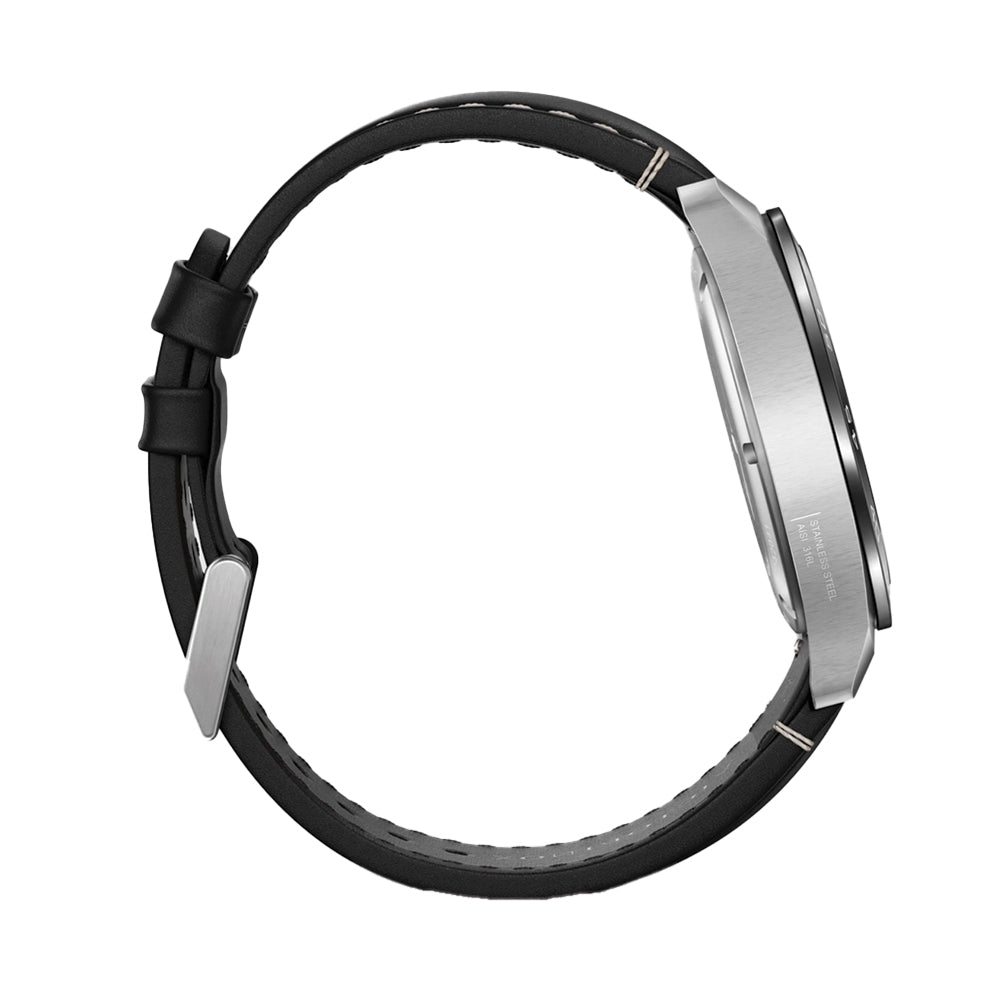 Swiss Army Quartz 42mm - Black on Black Leather Strap