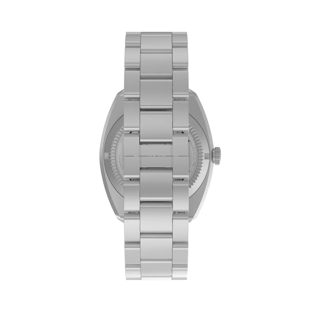 The James Brand x Timex Automatic GMT 41mm - Black on Bracelet w/ Extra Fabric Strap