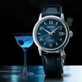 SRPE43 Presage Cocktail Time Automatic 38.5mm - Blue on Leather Strap