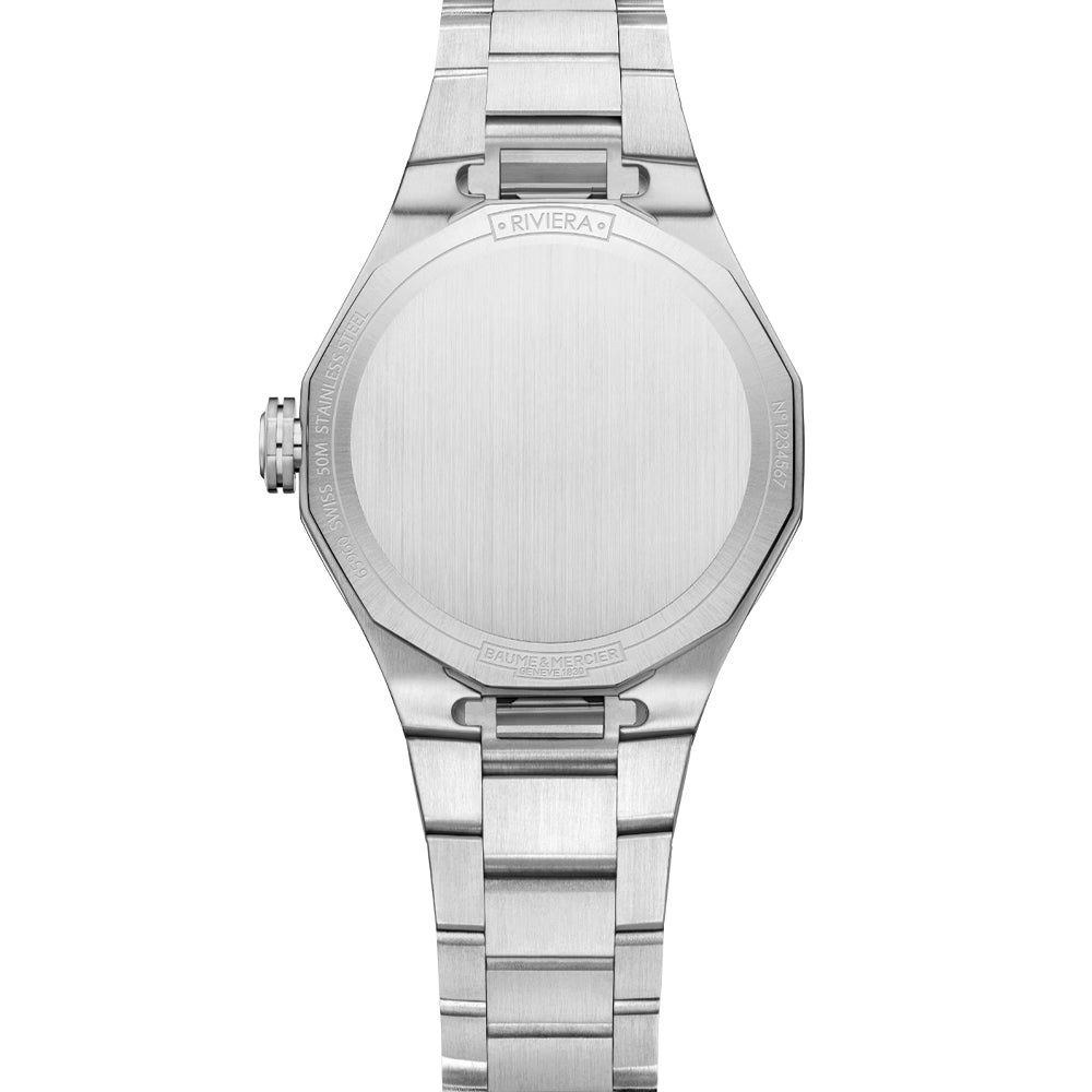 Riviera 10810 Quartz Date 33mm - Silver on Bracelet