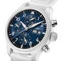 Pilot's Watch Chronograph Le Petit Prince Ceramic 41mm - Blue on Rubber Strap
