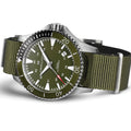 Khaki Navy Scuba Auto 40mm - Green on Green Strap