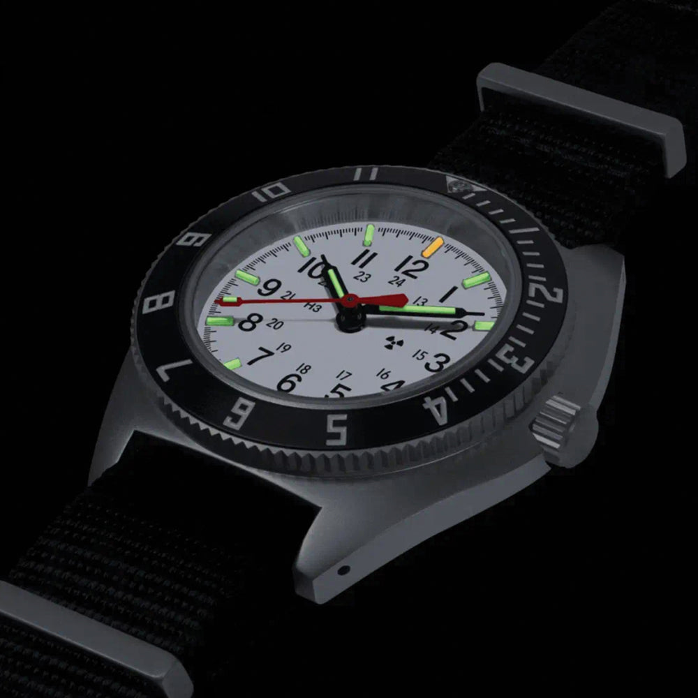 SSNAV No Date 41mm - Arctic on Nylon Defense Standard Strap