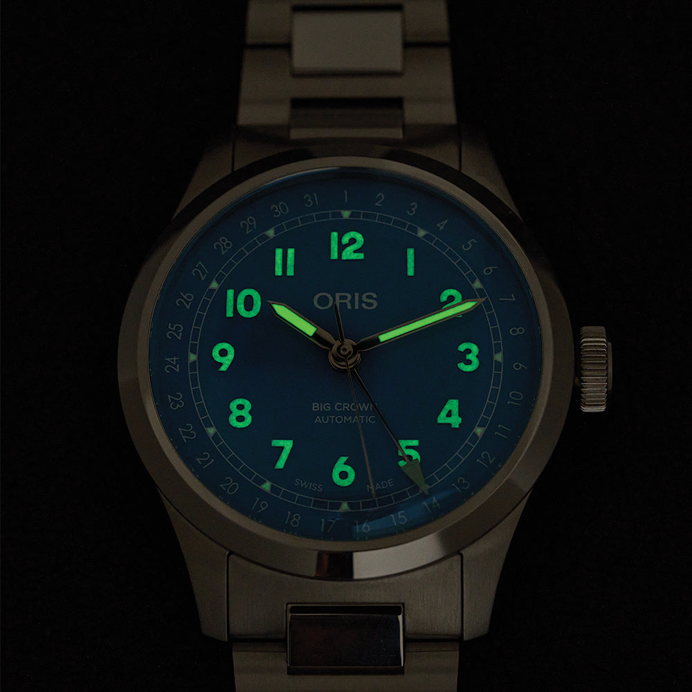 Big Crown Pointer Date 40mm - Blue on Bracelet