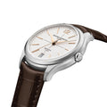 Clifton Round Baumatic 39mm - White on Leather Strap