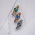 Tsuyosa 60 Automatic Two-Tone 40mm - Green on Bracelet