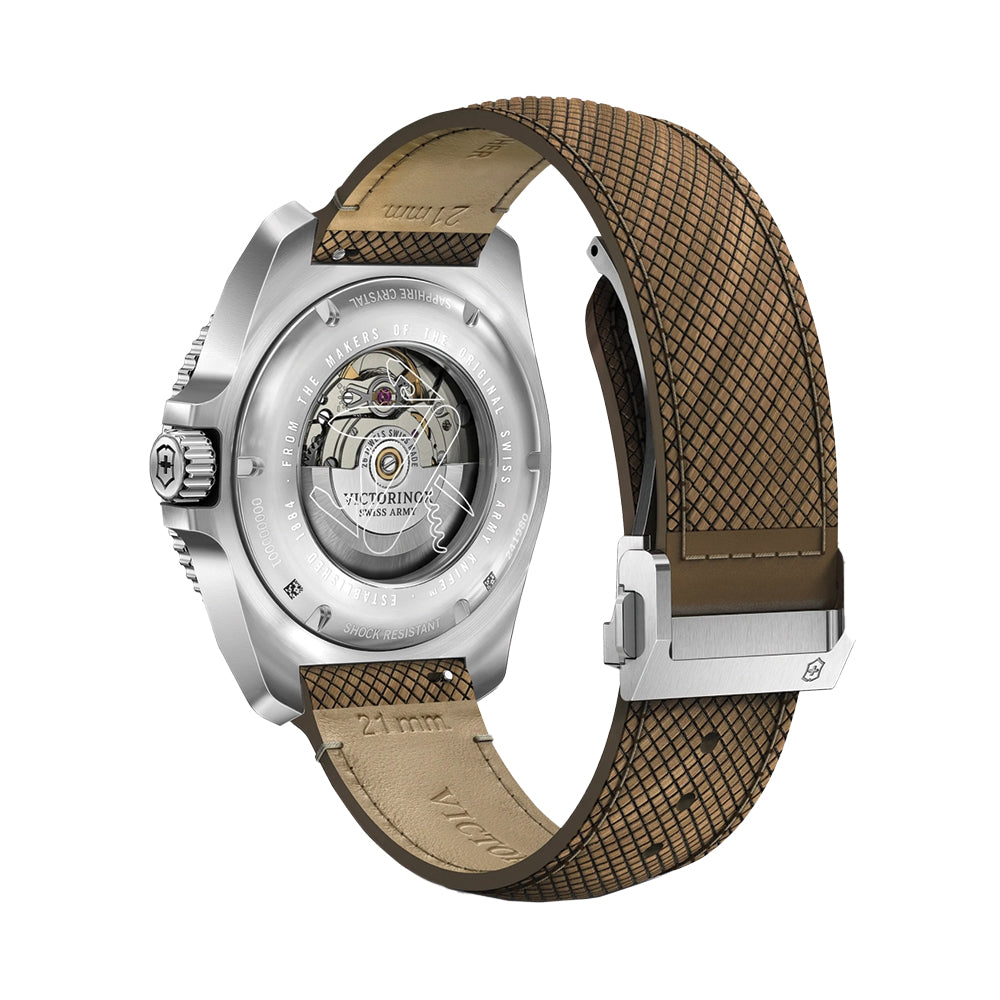 Journey 1884 Quartz 43mm - Blue on Wood Strap w/ Extra Rubber Strap