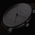 Hamburg Quartz 42mm - White on Leather Strap