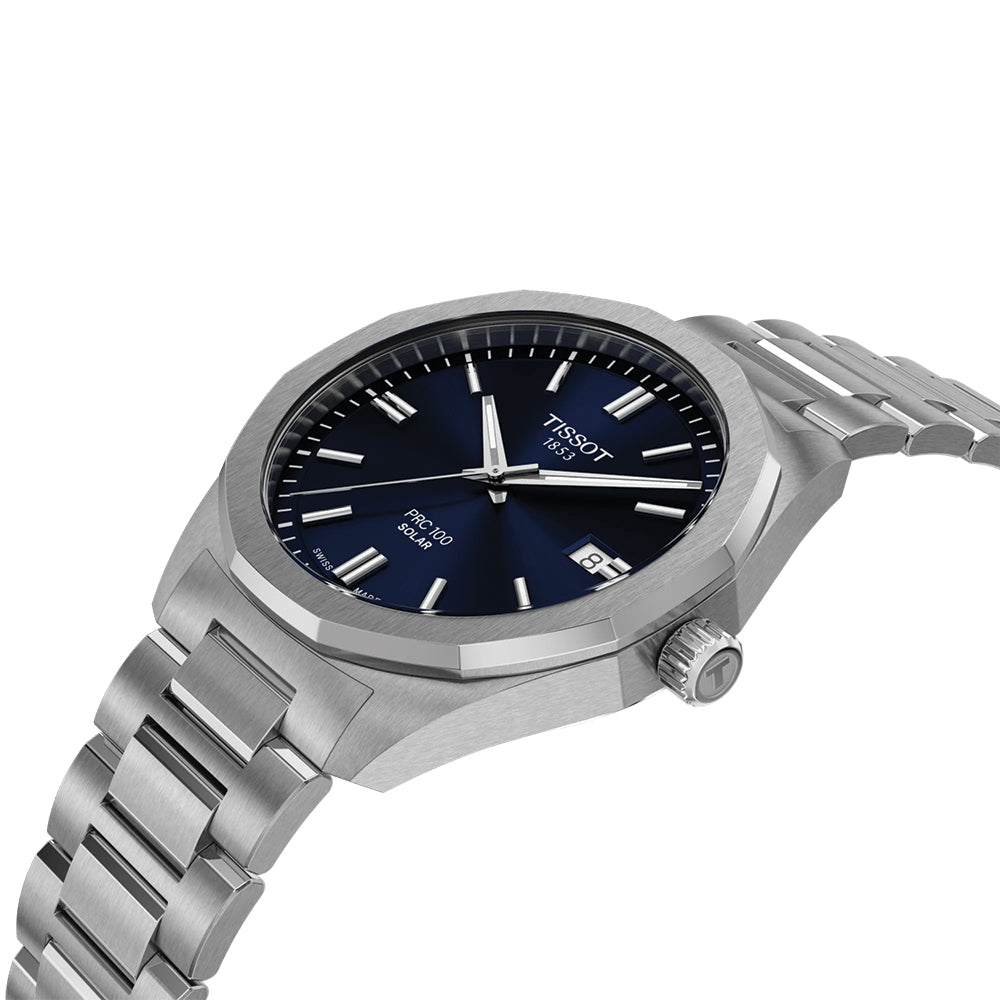 PRC 100 Solar Quartz 39mm - Blue on Bracelet