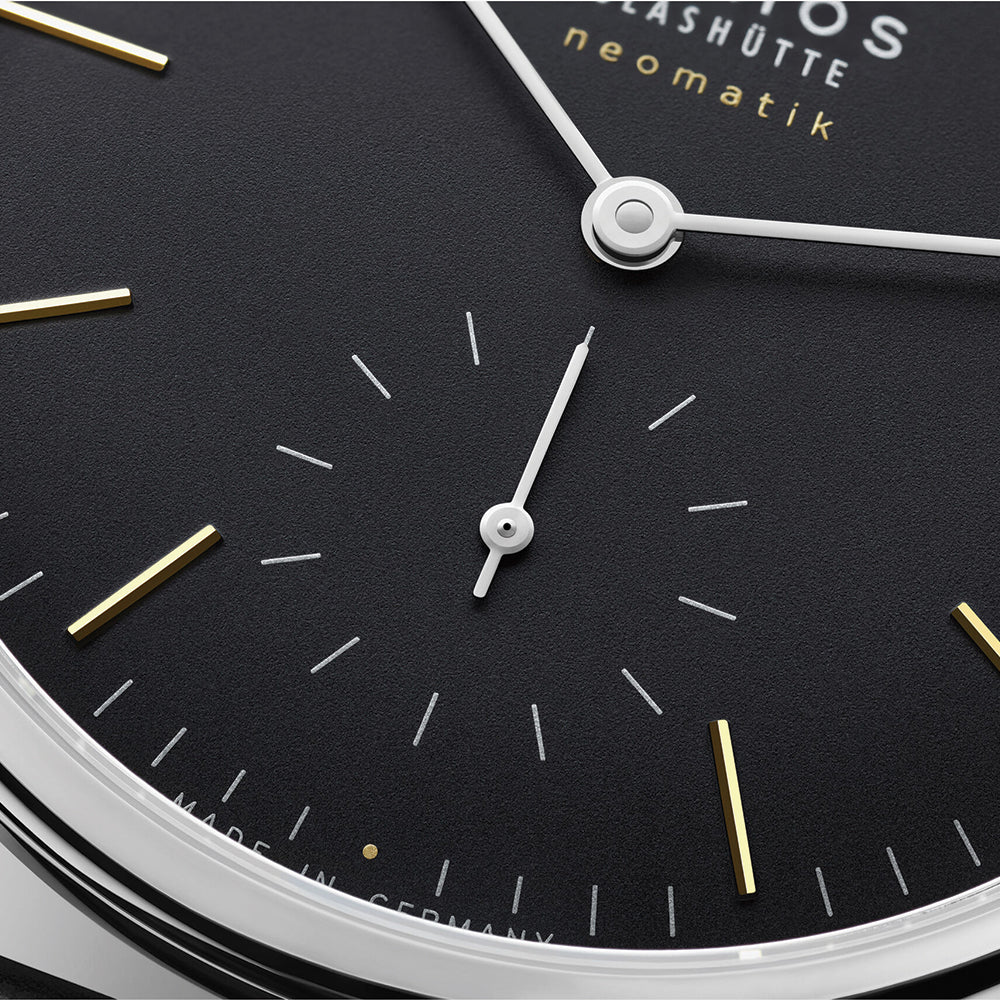 Orion Neomatik Sapphire Back 36mm - Black on Strap