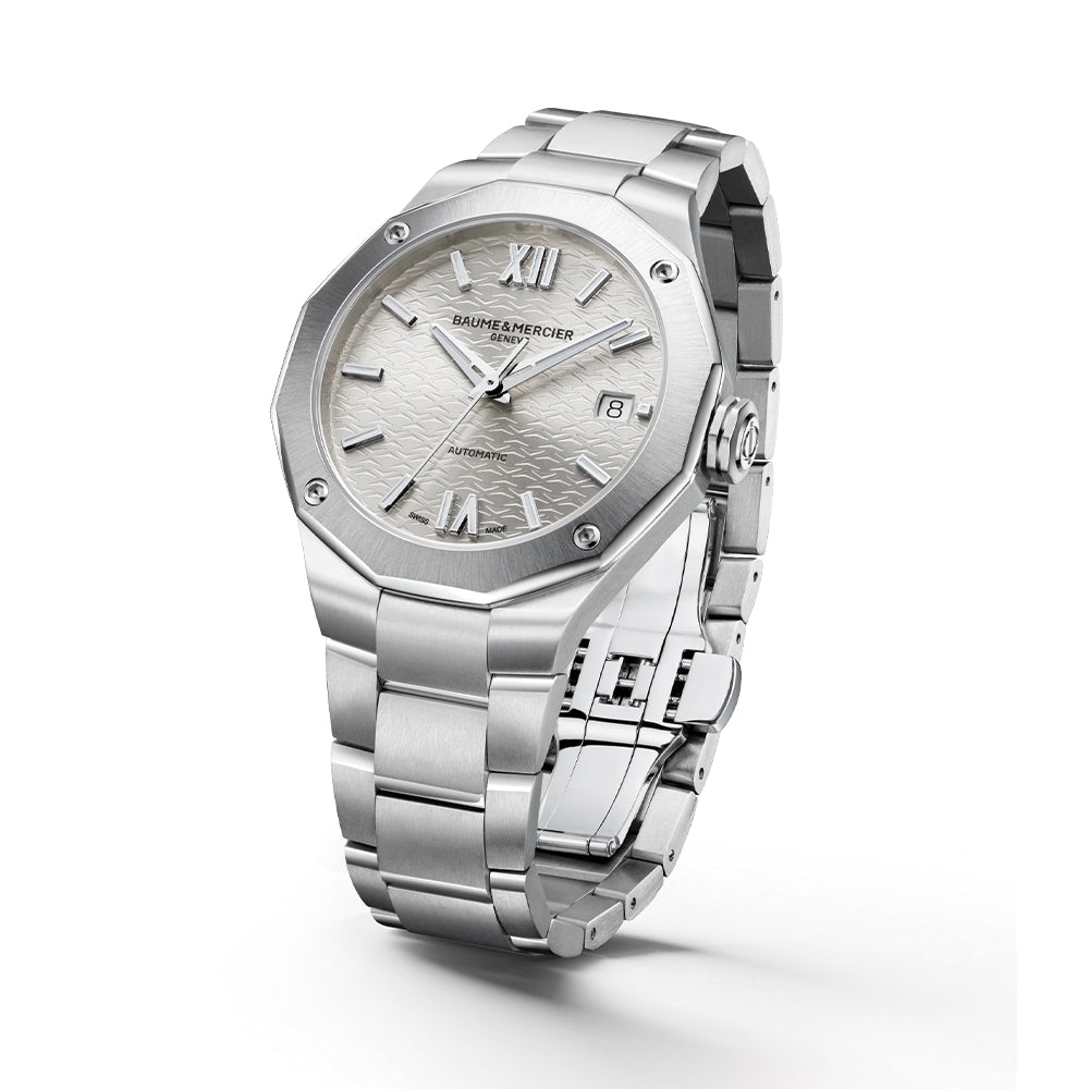Riviera 10615 Automatic Date 36mm - Silver on Bracelet