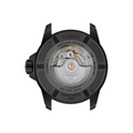Back view of Tissot Seastar 2000 Professional showing the automatic movement through sapphire crystal