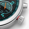 Club Sport Neomatik Worldtimer Trace 40mm - Black w/ Turquoise on Bracelet