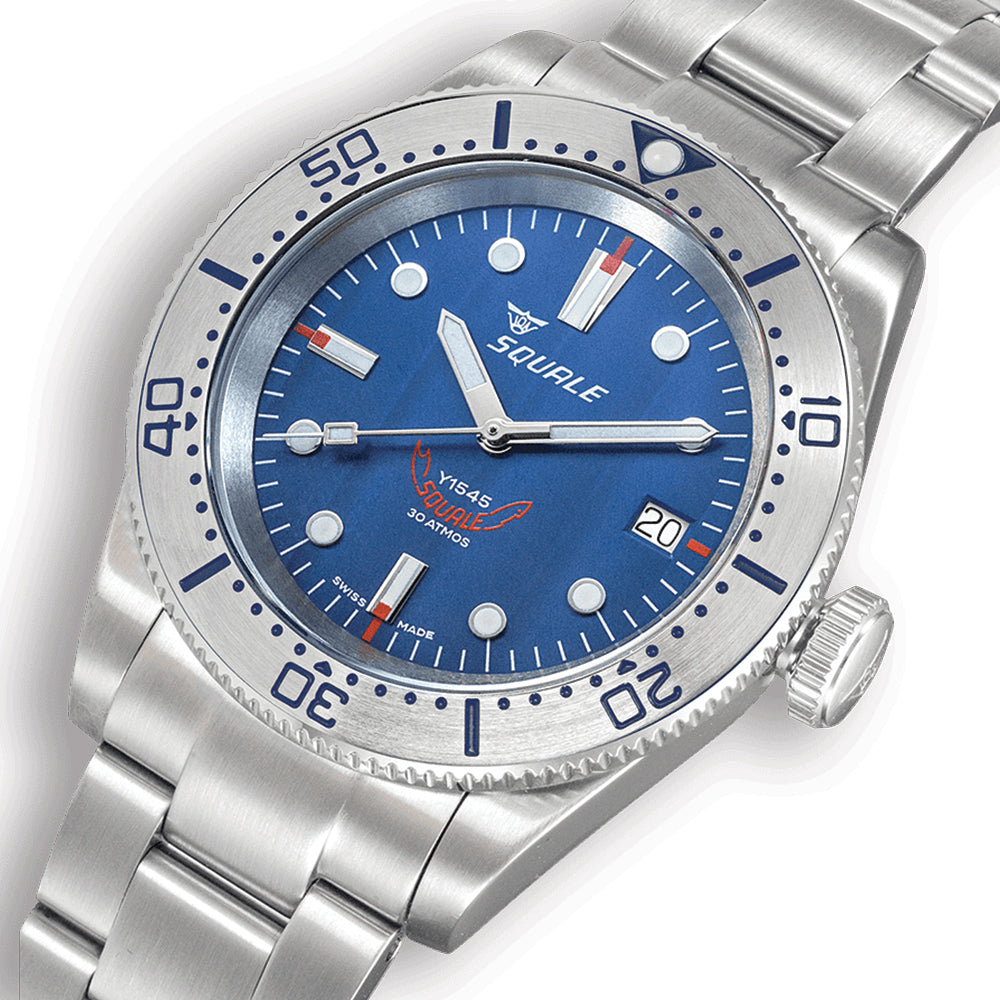 1545 Steel 40mm - Blue on Bracelet