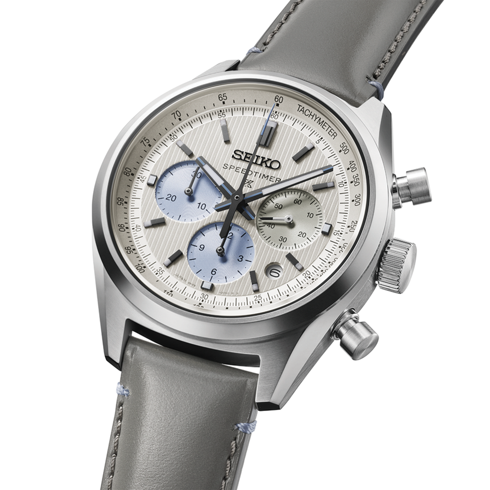 HBD002 Prospex Speedtimer 42mm - Ivory on Leather Strap