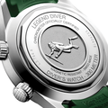 Legend Diver 39mm - Green on Rubber Strap