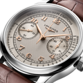 Master Chrono Monopusher Manual 41mm - Silver Opaline on Leather Strap