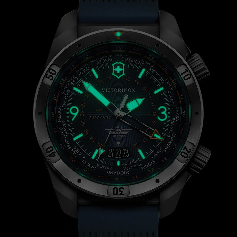 Air Pro 43mm - Blue on Rubber Strap