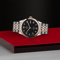 1926 Rose Gold Two-Tone 39mm - Black, Diamond-Set on Bracelet