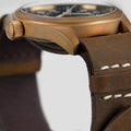 Khaki Field Mechanical Bronze 38mm - Black on One-Piece Leather Strap