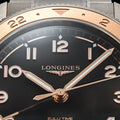Spirit Zulu Time "1925" 18K Rose-Gold Capped Bezel 39mm - Black on Bracelet