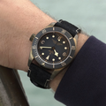 Black Bay Bronze 43mm - Slate Grey on Leather Strap