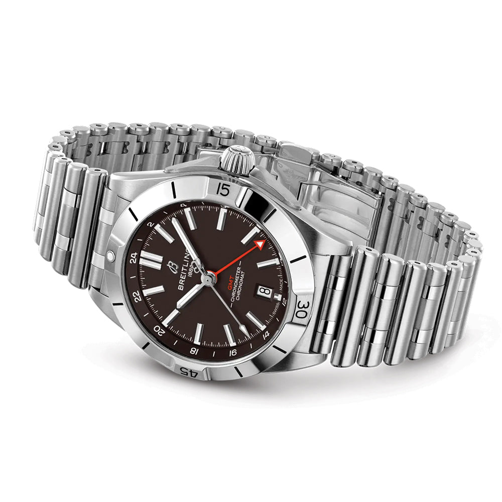 Chronomat GMT Browns Limited NFL Edition 40mm - Brown on Bracelet