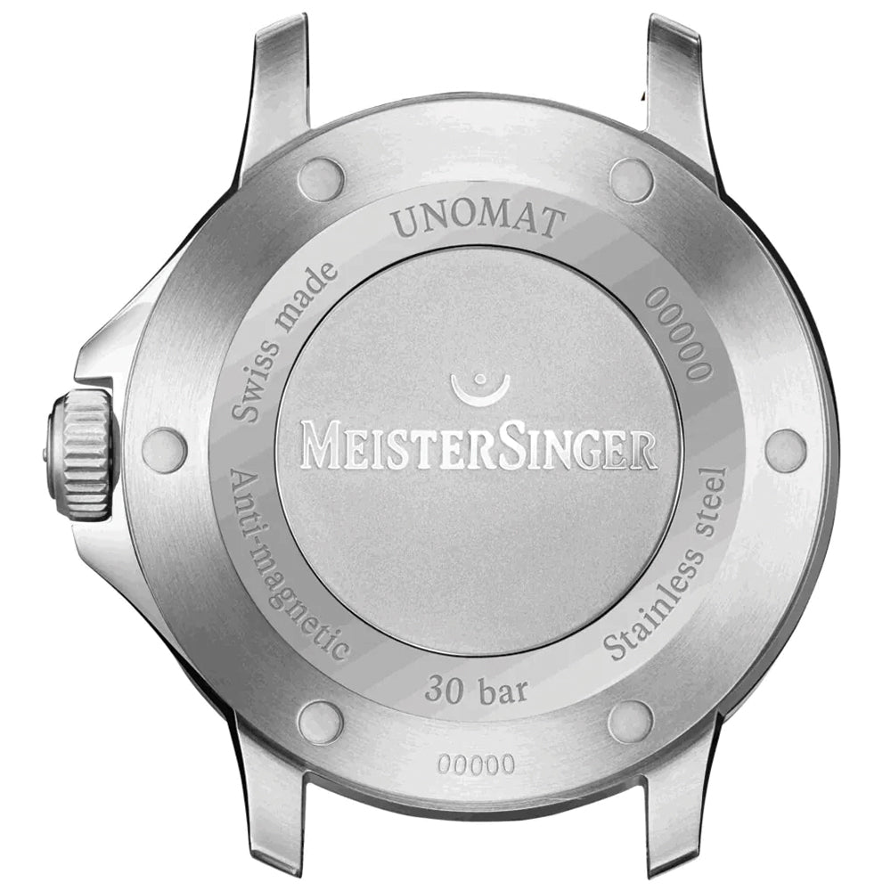 Unomat Automatic 43mm - Black on Blue Rubber Strap