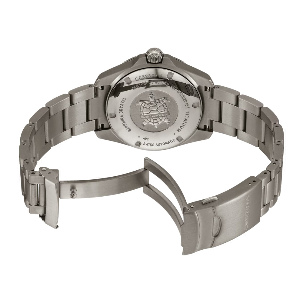 DS Action Diver Powermatic 80 Titanium 38mm - Grey on Bracelet