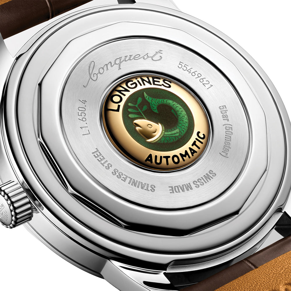 Conquest Heritage 40mm - Brown on Leather Strap