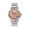 Senator Excellence Panorama Date Moon Phase 40mm - Frosted Copper on Bracelet