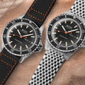 Ocean Star Tribute 40.5mm - Black on Bracelet w/ Additional Fabric Strap