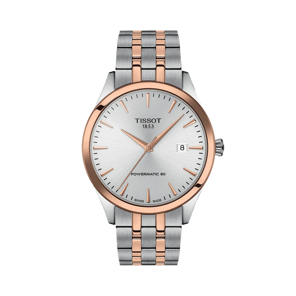 Classic Dream Two-Tone Rose Gold PVD 40mm - Silver on Bracelet