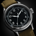 A-11 Jimmy 37mm - Black on Fabric Strap