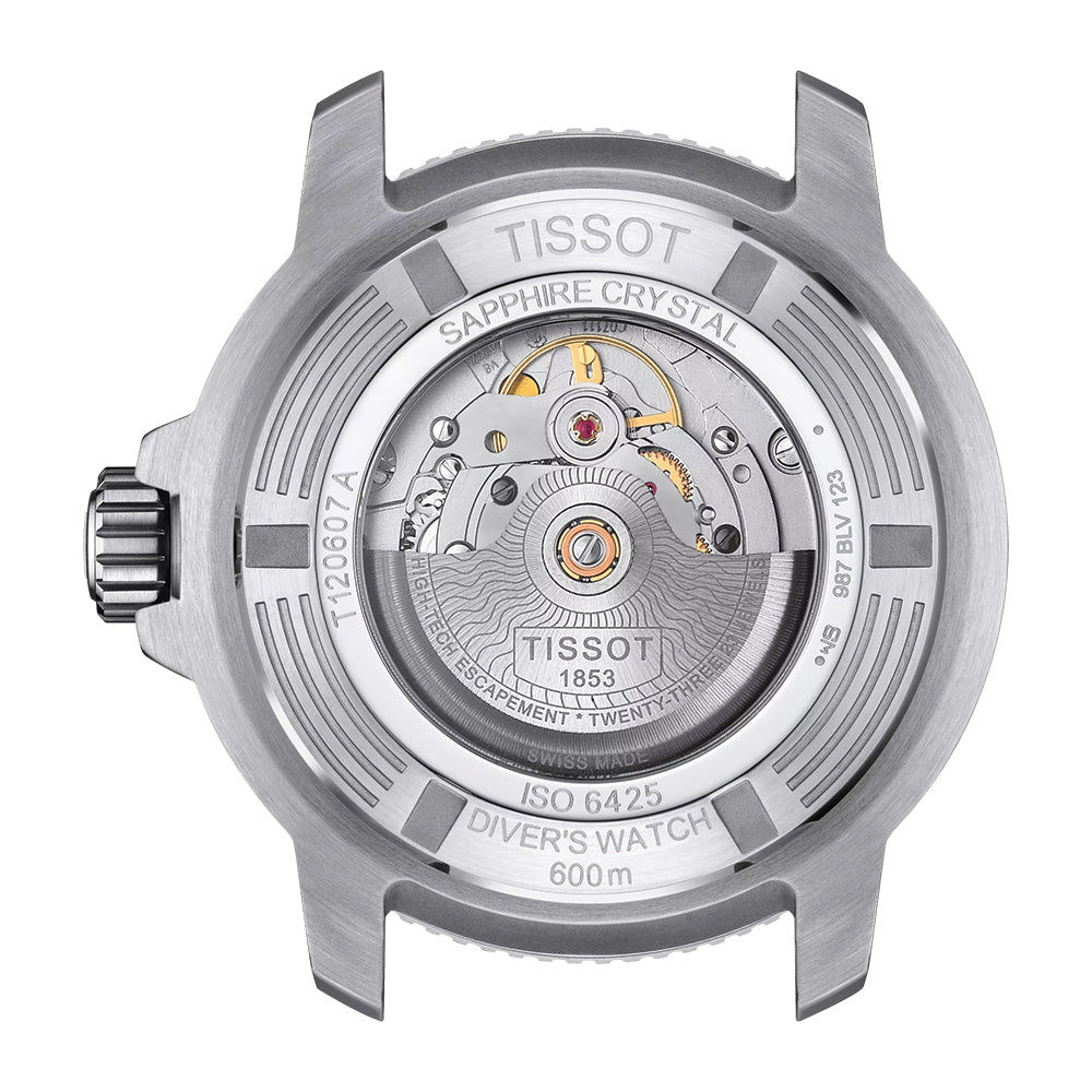Seastar 2000 Professional Powermatic 80 46mm - Black on Rubber Strap