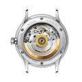 Pangaea Day Date White Dial 40mm on Cognac Croco Print Leather Strap w/ White Stitching