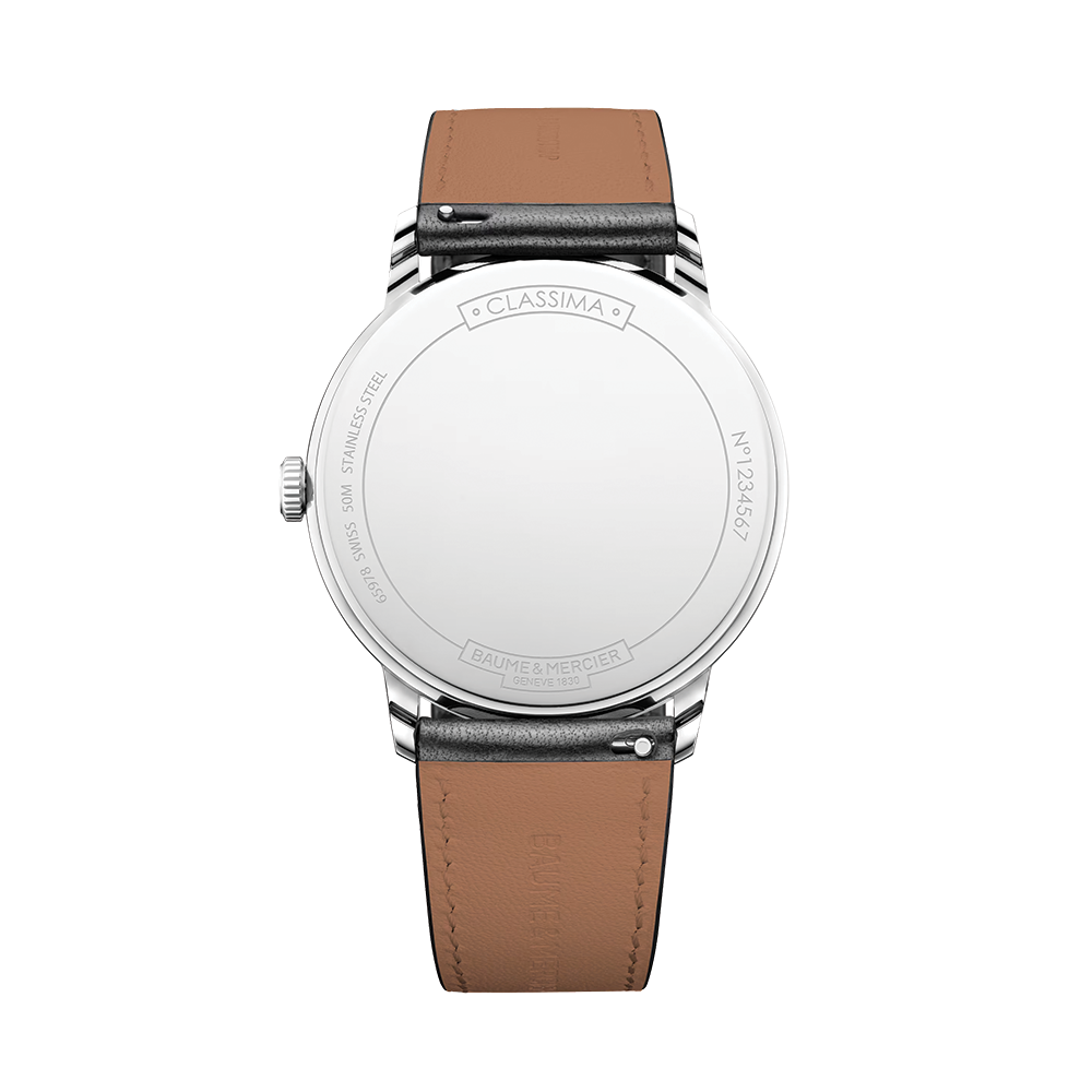 Classima 10884 Quartz 40mm - White on Leather Strap