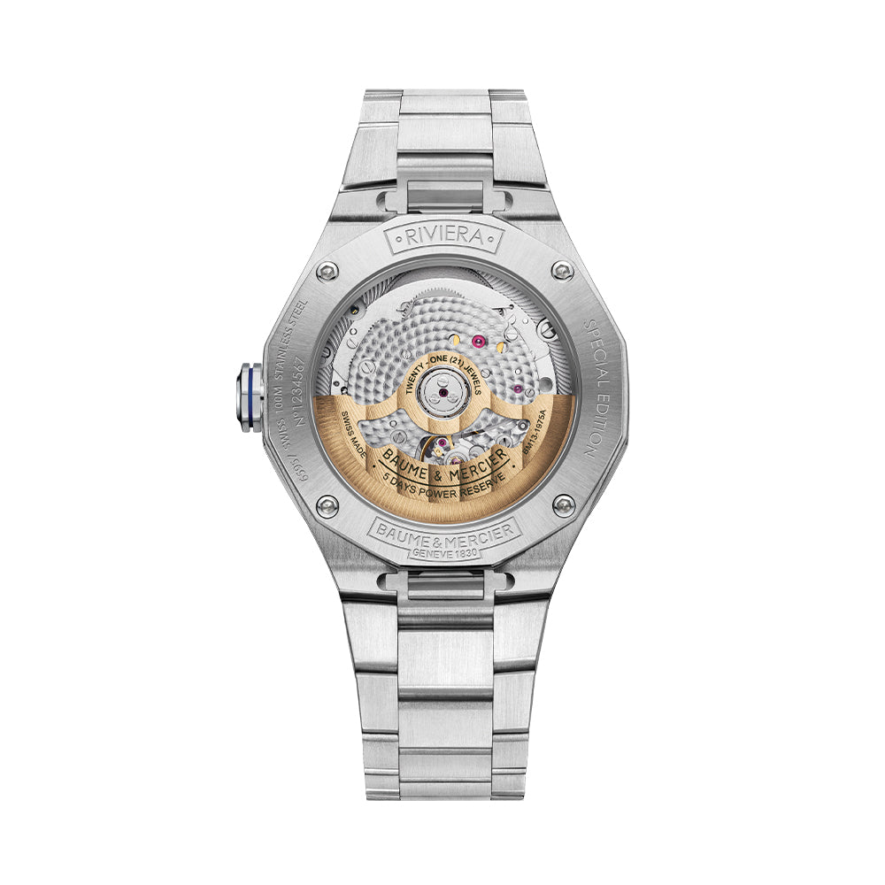 Riviera 10822 Special Edition Baumatic 39mm - Yellow on Bracelet