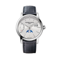 Manufacture Classic Power Reserve Big Date 40mm - Silver on Leather Strap