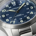 Khaki Field Titanium Auto 38mm - Blue on Bracelet